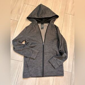 Champion Kids Hooded Jacket in Dark Gray